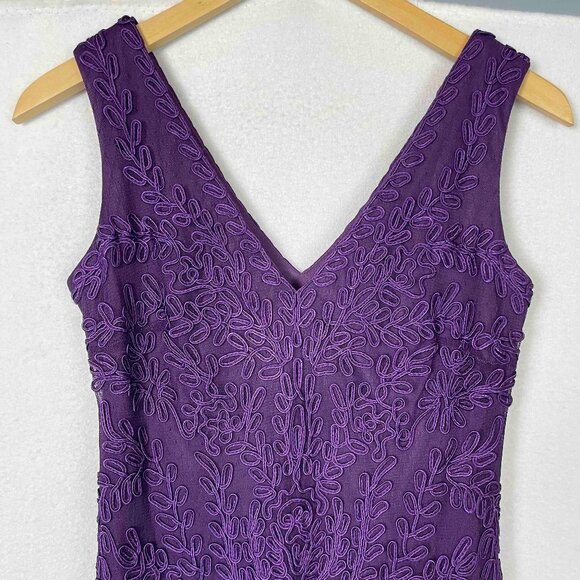 Cachet Embellished Formal Gown in Purple Womens Size 10 - Picture 2 of 10